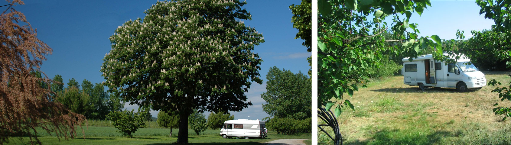 emplacements camping cars